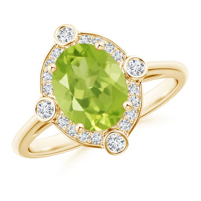 AA - Peridot / 2.04 CT / 14 KT Yellow Gold