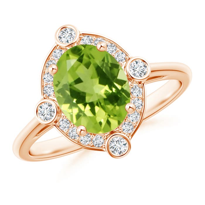 AAA - Peridot / 2.04 CT / 14 KT Rose Gold