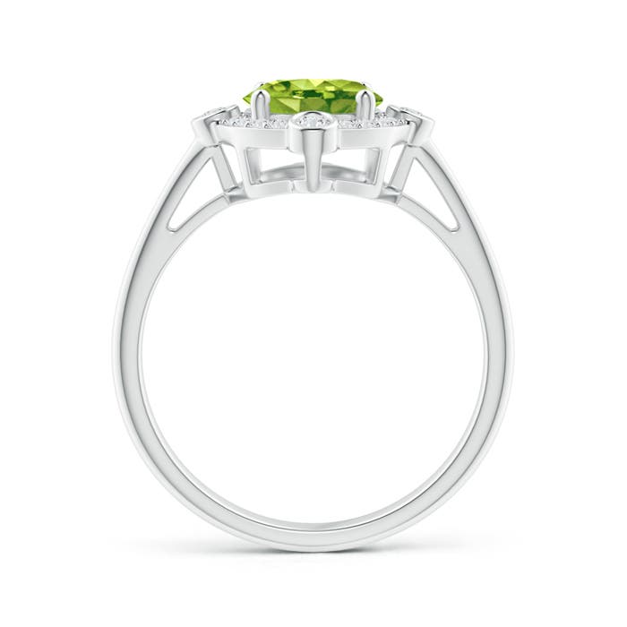 AAA - Peridot / 2.04 CT / 14 KT White Gold