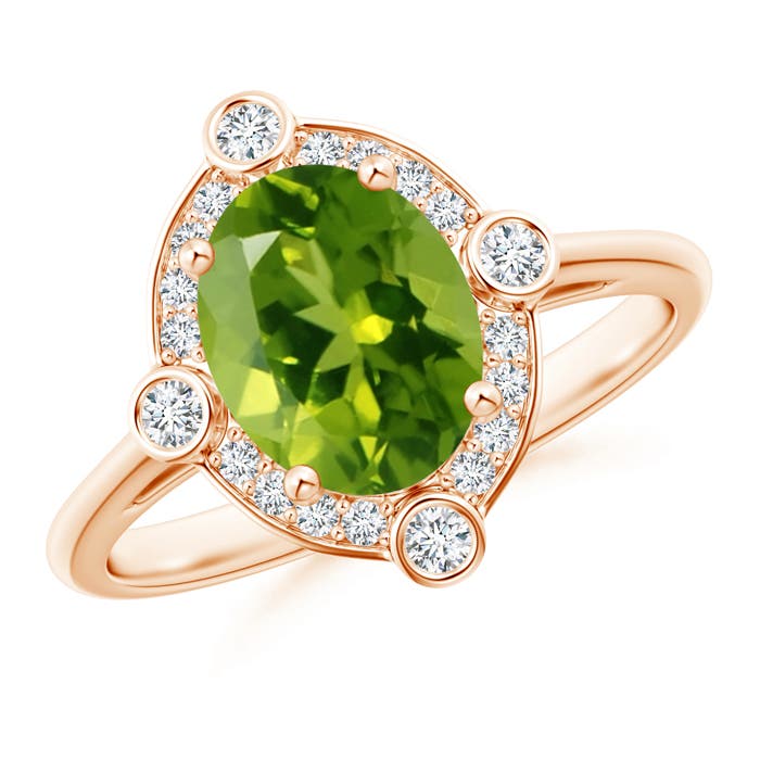 AAAA - Peridot / 2.04 CT / 14 KT Rose Gold