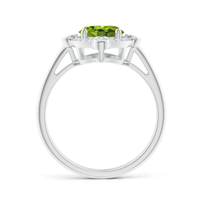 AAAA - Peridot / 2.04 CT / 14 KT White Gold