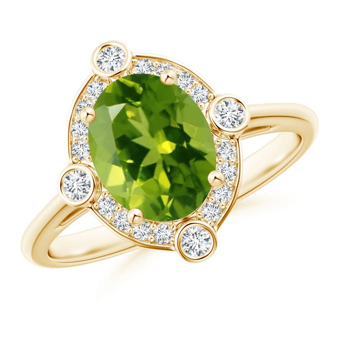 AAAA - Peridot / 2.04 CT / 14 KT Yellow Gold