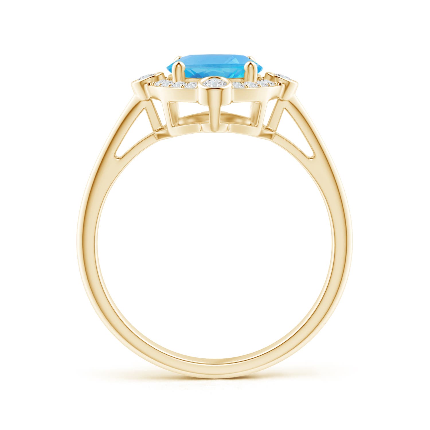 AA - Swiss Blue Topaz / 2.39 CT / 14 KT Yellow Gold