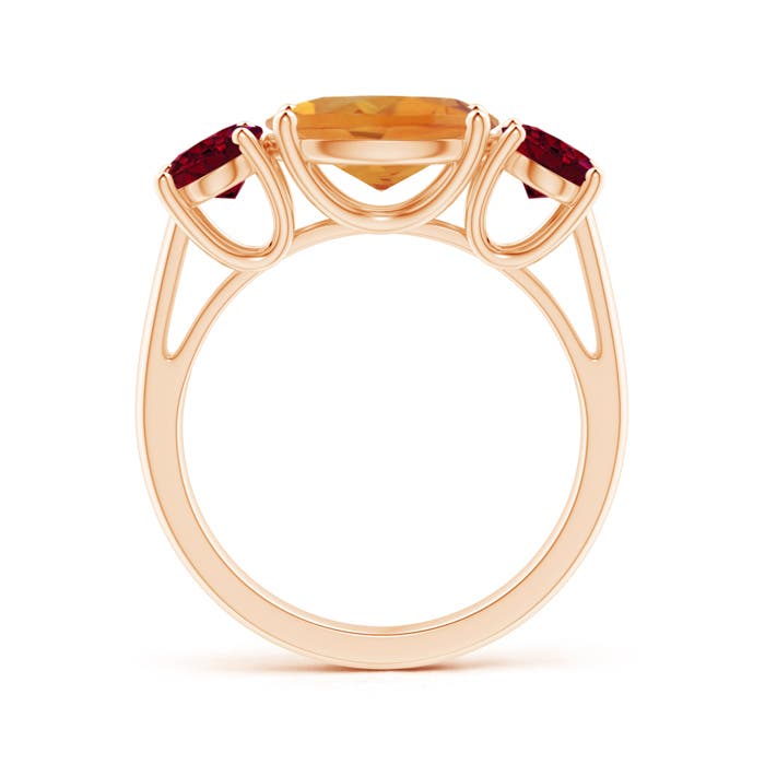 AA - Citrine / 4.3 CT / 14 KT Rose Gold