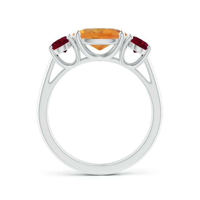 AA - Citrine / 2.75 CT / 14 KT White Gold