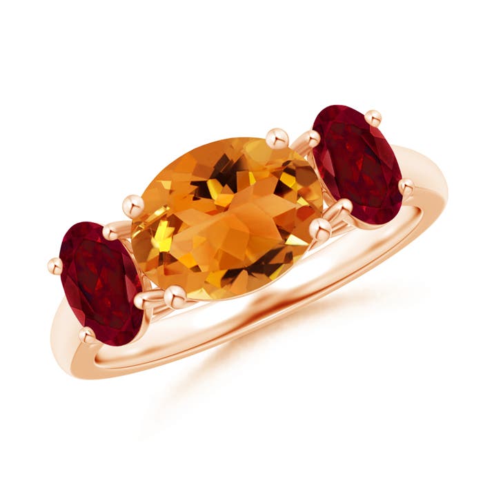 AAA - Citrine / 2.75 CT / 14 KT Rose Gold