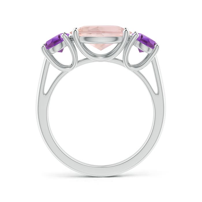 A - Morganite / 3.9 CT / 14 KT White Gold