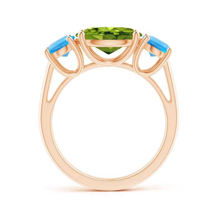 AAAA - Peridot / 4.5 CT / 14 KT Rose Gold