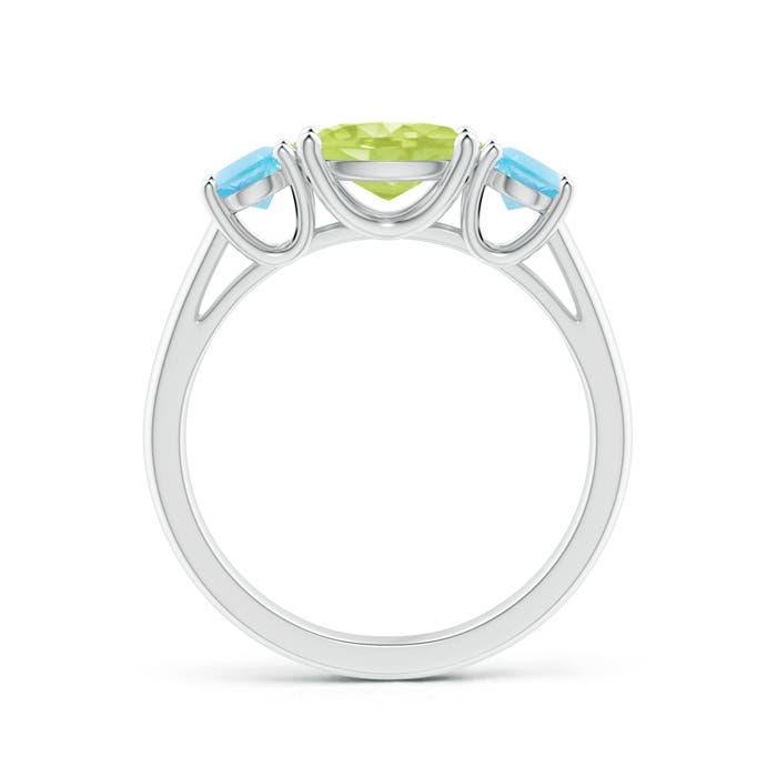 A - Peridot / 2.09 CT / 14 KT White Gold