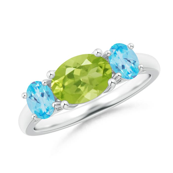 AA - Peridot / 2.09 CT / 14 KT White Gold