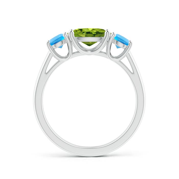 AAAA - Peridot / 2.09 CT / 14 KT White Gold