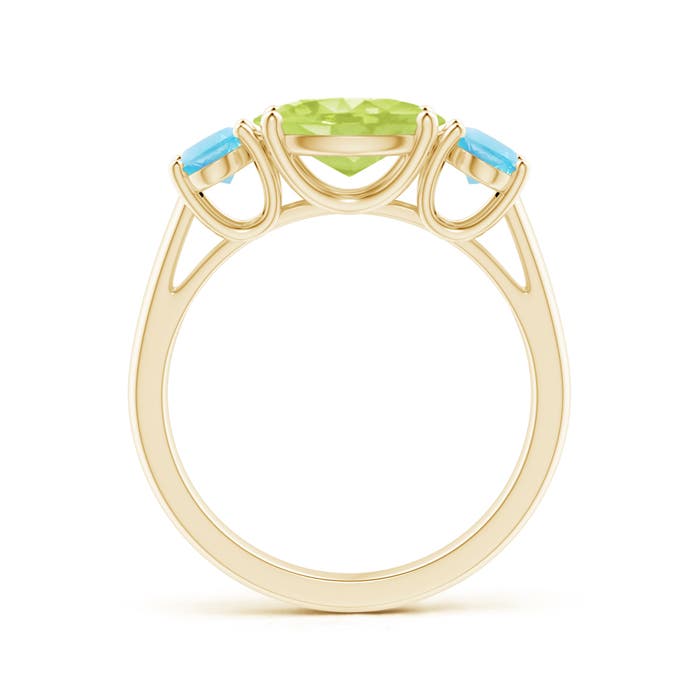 A - Peridot / 2.98 CT / 14 KT Yellow Gold