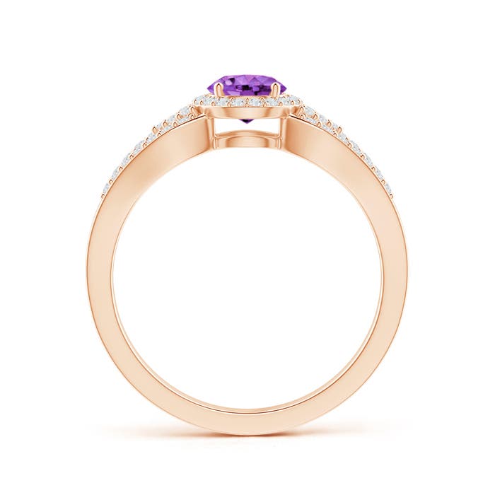 AA - Amethyst / 0.74 CT / 14 KT Rose Gold