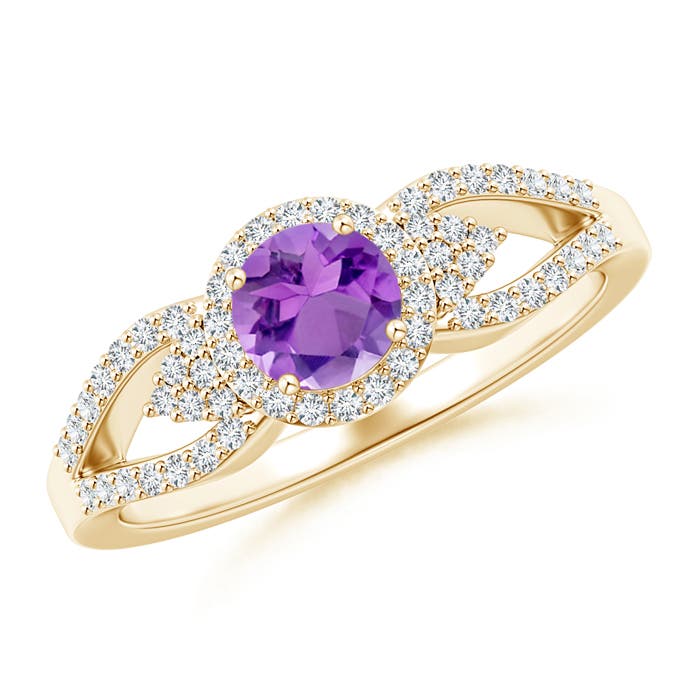 AA - Amethyst / 0.74 CT / 14 KT Yellow Gold