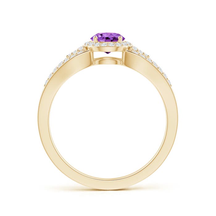 AA - Amethyst / 0.74 CT / 14 KT Yellow Gold