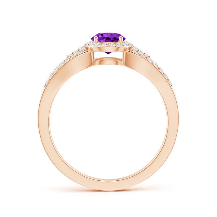 AAA - Amethyst / 0.74 CT / 14 KT Rose Gold