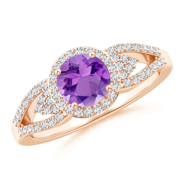 AA - Amethyst / 1.1 CT / 14 KT Rose Gold