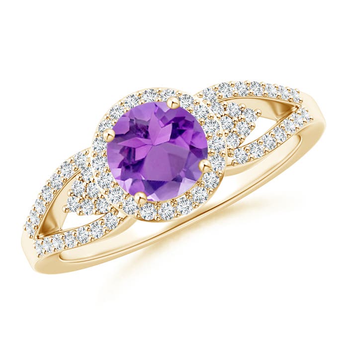 AA - Amethyst / 1.1 CT / 14 KT Yellow Gold