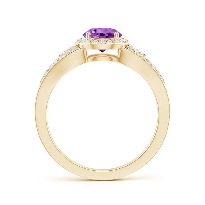 AA - Amethyst / 1.1 CT / 14 KT Yellow Gold