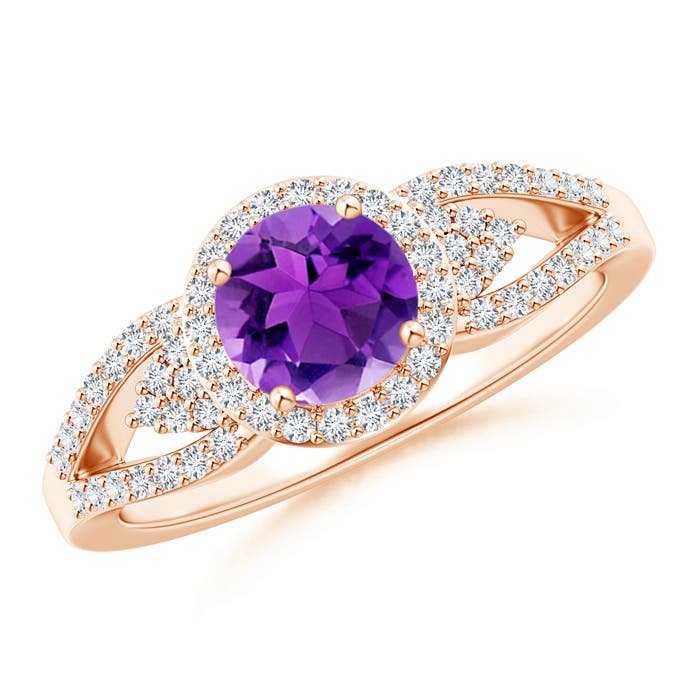 AAA - Amethyst / 1.1 CT / 14 KT Rose Gold