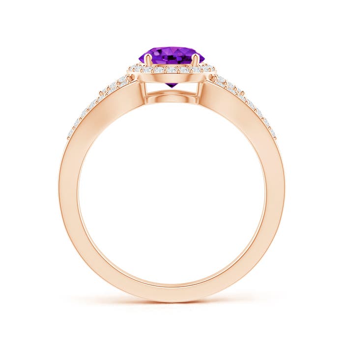 AAA - Amethyst / 1.1 CT / 14 KT Rose Gold