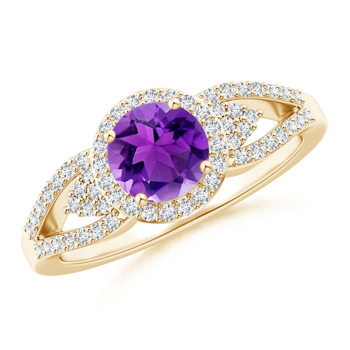 AAA - Amethyst / 1.1 CT / 14 KT Yellow Gold