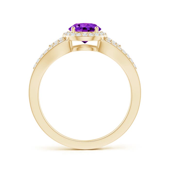 AAA - Amethyst / 1.1 CT / 14 KT Yellow Gold