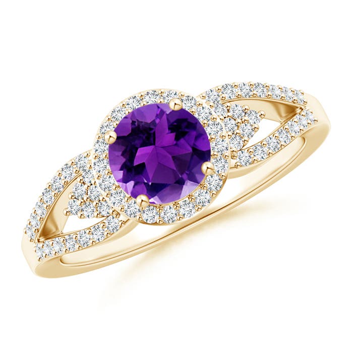 AAAA - Amethyst / 1.1 CT / 14 KT Yellow Gold