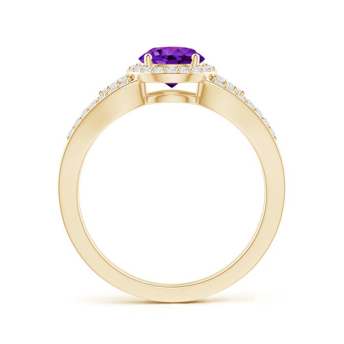 AAAA - Amethyst / 1.1 CT / 14 KT Yellow Gold