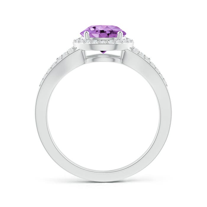 A - Amethyst / 1.46 CT / 14 KT White Gold