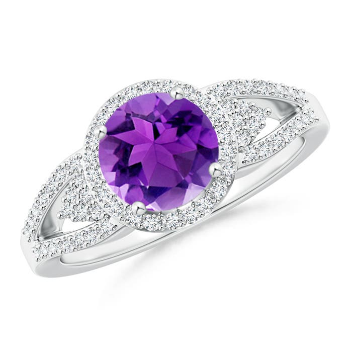 AAA - Amethyst / 1.46 CT / 14 KT White Gold