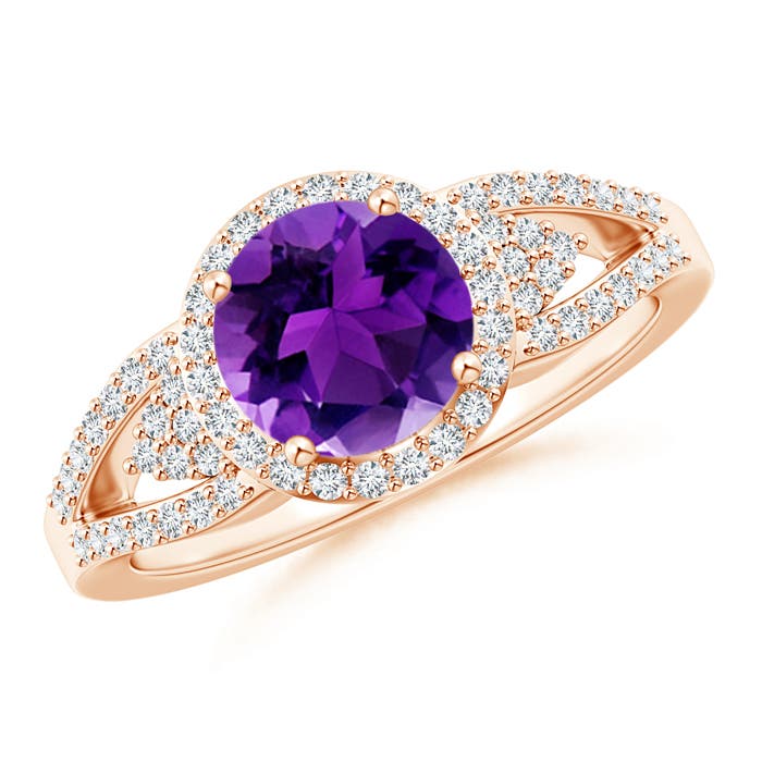 AAAA - Amethyst / 1.46 CT / 14 KT Rose Gold