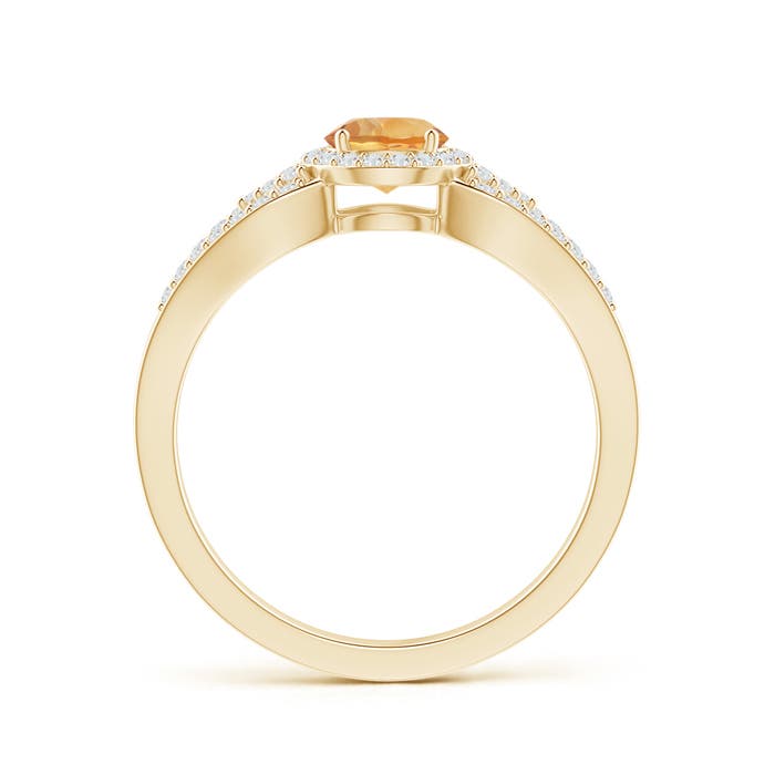 A - Citrine / 0.74 CT / 14 KT Yellow Gold