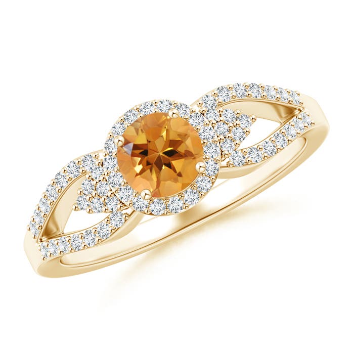 AA - Citrine / 0.74 CT / 14 KT Yellow Gold