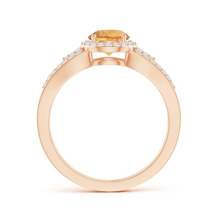 A - Citrine / 1 CT / 14 KT Rose Gold