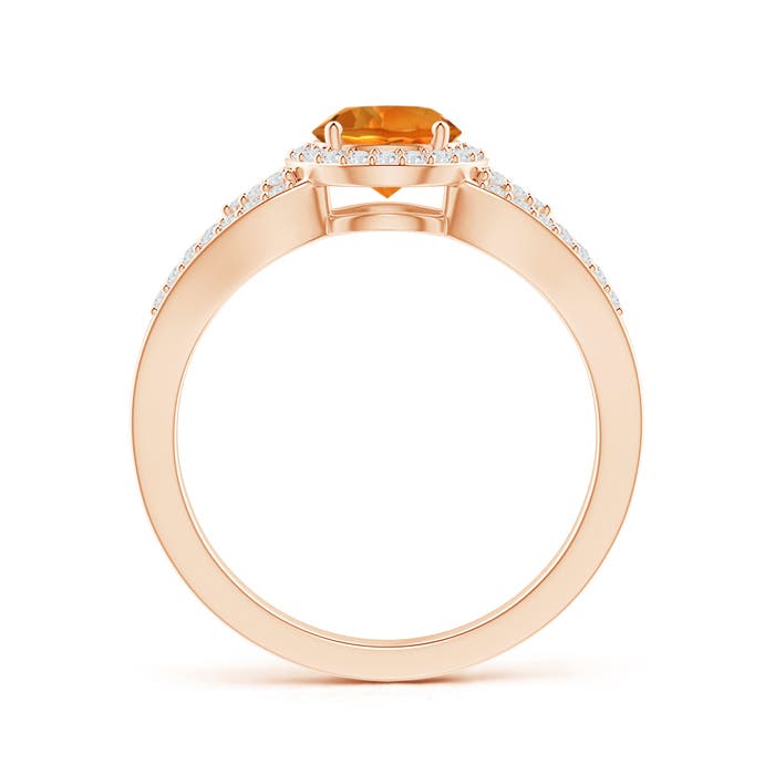 AAAA - Citrine / 1 CT / 14 KT Rose Gold