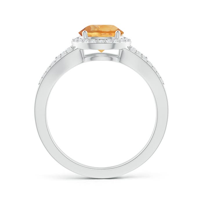 A - Citrine / 1.56 CT / 14 KT White Gold