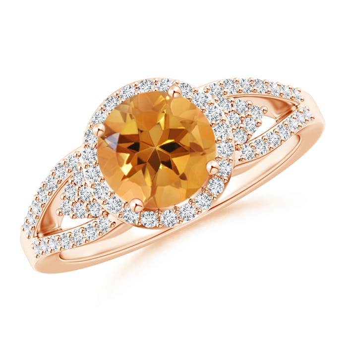 AA - Citrine / 1.56 CT / 14 KT Rose Gold