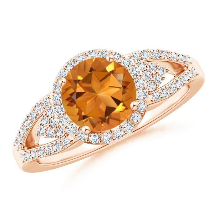 AAA - Citrine / 1.56 CT / 14 KT Rose Gold