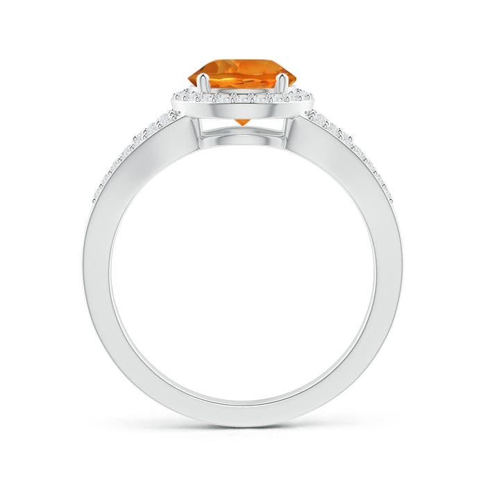 AAAA - Citrine / 1.56 CT / 14 KT White Gold