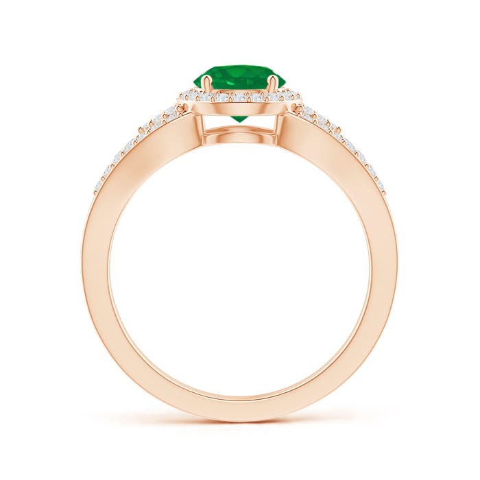 AA - Emerald / 1.05 CT / 14 KT Rose Gold