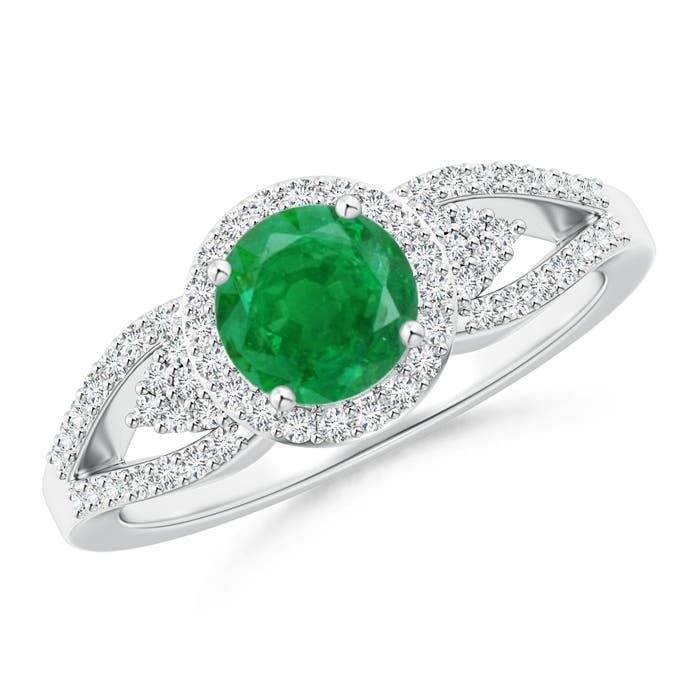 AA - Emerald / 1.05 CT / 14 KT White Gold