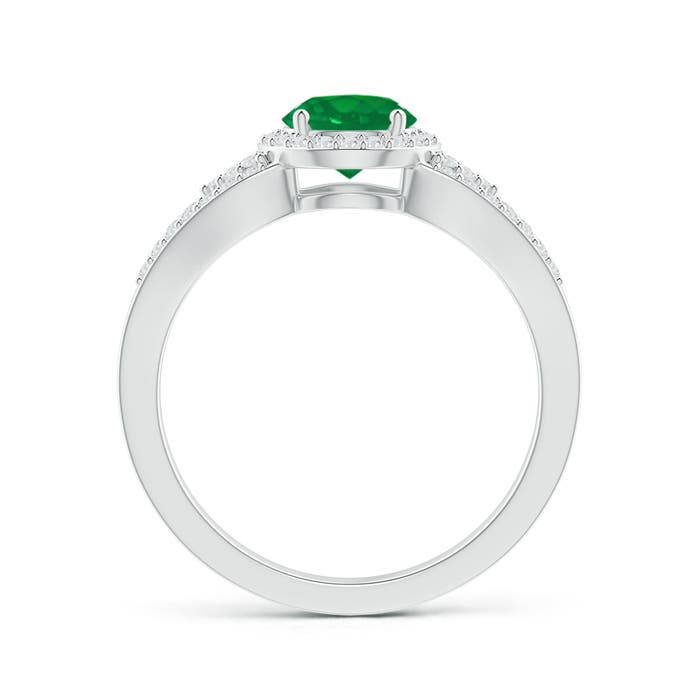 AA - Emerald / 1.05 CT / 14 KT White Gold