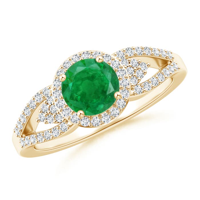 AA - Emerald / 1.05 CT / 14 KT Yellow Gold