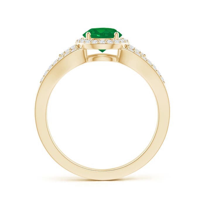 AA - Emerald / 1.05 CT / 14 KT Yellow Gold