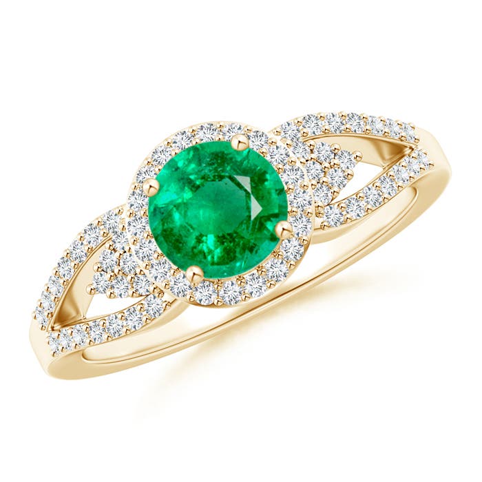 AAA - Emerald / 1.05 CT / 14 KT Yellow Gold