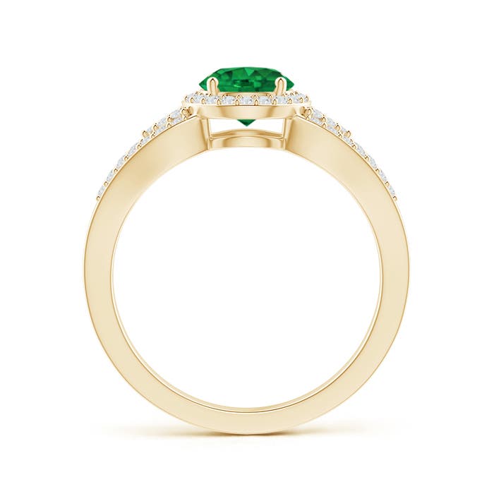 AAA - Emerald / 1.05 CT / 14 KT Yellow Gold