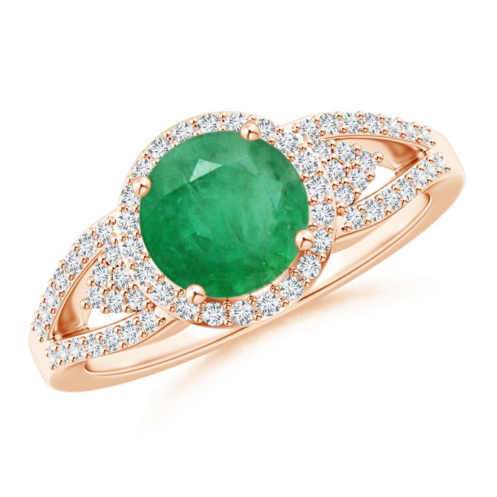 A - Emerald / 1.51 CT / 14 KT Rose Gold