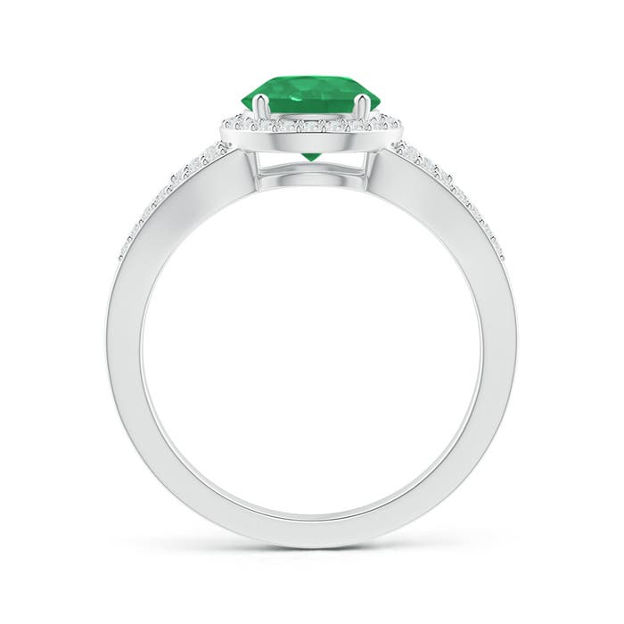 A - Emerald / 1.51 CT / 14 KT White Gold