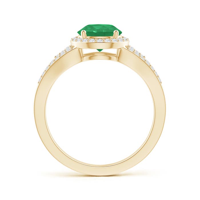 A - Emerald / 1.51 CT / 14 KT Yellow Gold